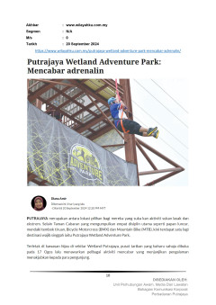 Putrajaya Wetland Adventure Park : Mencabar adrenalin